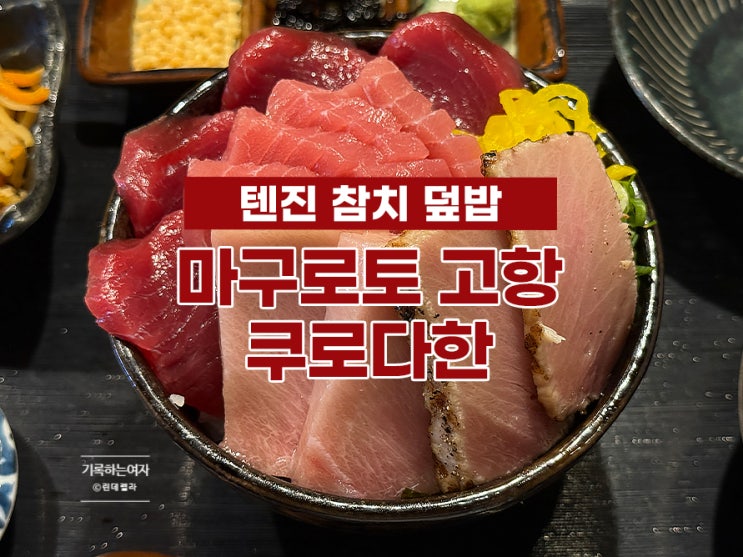 텐진 참치 덮밥 마구로토 고항 쿠로다한 웨이팅 없는 평일 방문