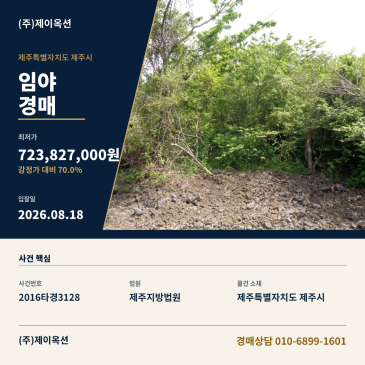 제주임야경매ㅣ제주특별자치도 제주시 구좌읍 세화리 산45-2ㅣ2016타경3128 썸네일