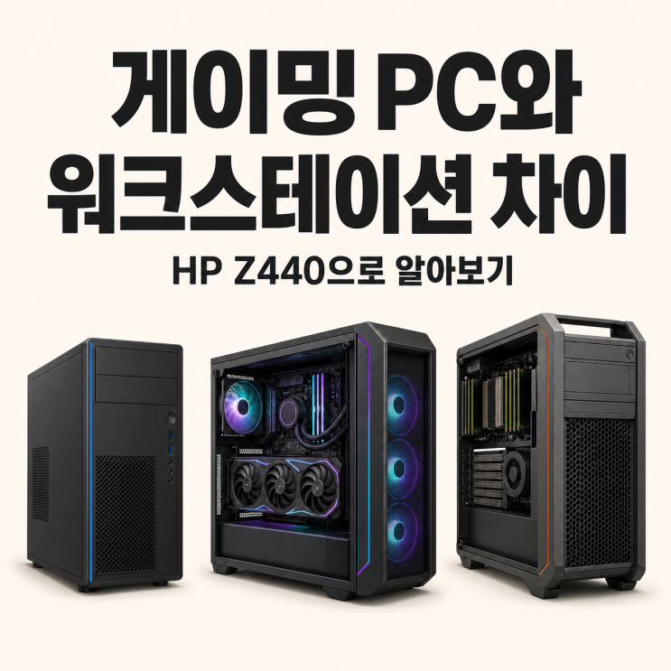 일반 데스크탑 게이밍 컴퓨터 PC와 워크스테이션 차이 (Feat.2026년에서의 AI서버 오픈클로(OpenClaw)용도로의 Hp Z440의 쓸모) 대표 이미지