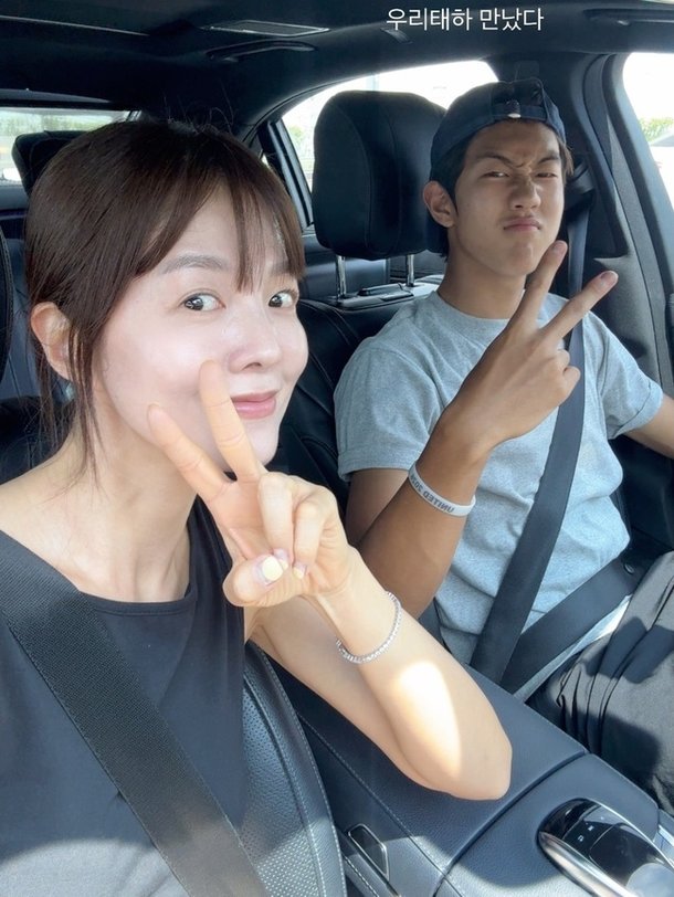 김성은, 아들 태하와의 특별한 순간 공개…'아빠 닮은 근황'에 눈길