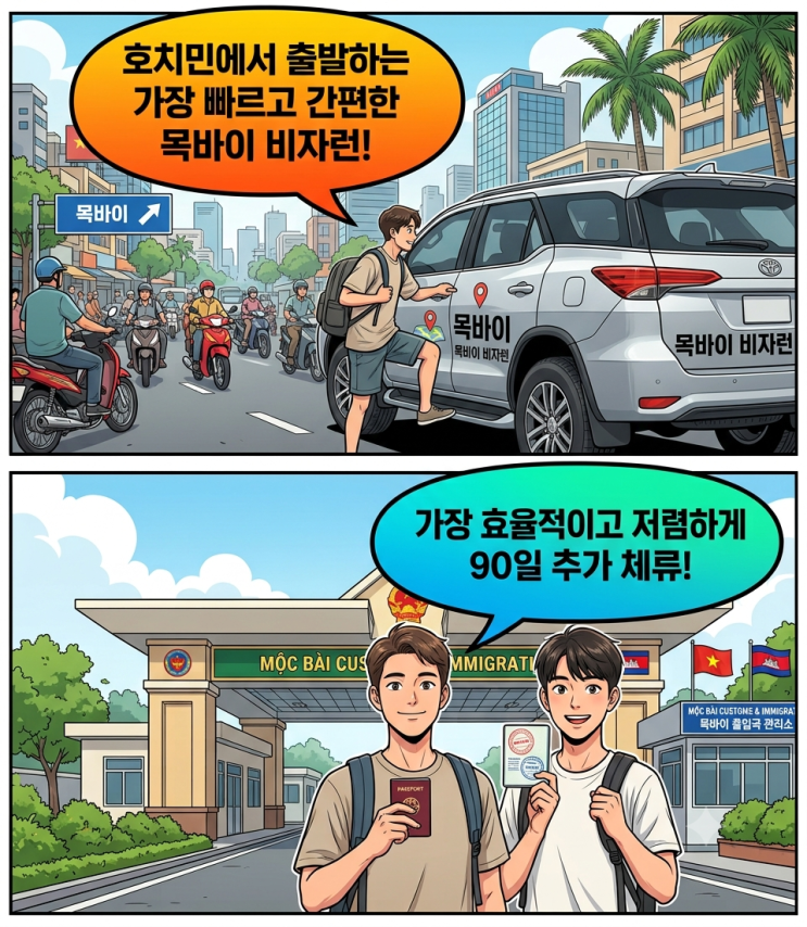 목바이 비자런 (90일 E-VISA) 오전에 끝내고 돌아오는 셀프 절차 대표 이미지