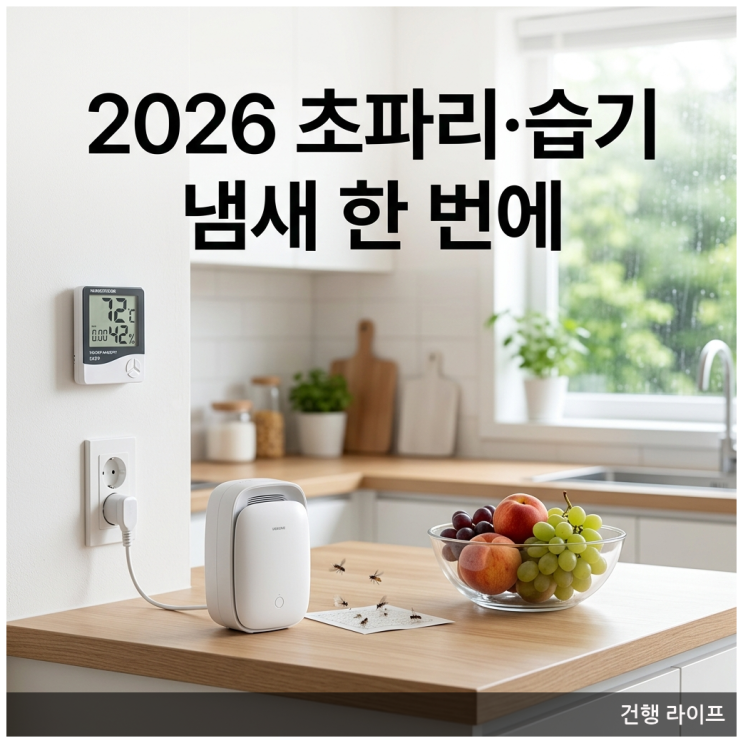 여름철 초파리와 습기 냄새까지 2026년 최신 기술로 한 번에 잡는 법