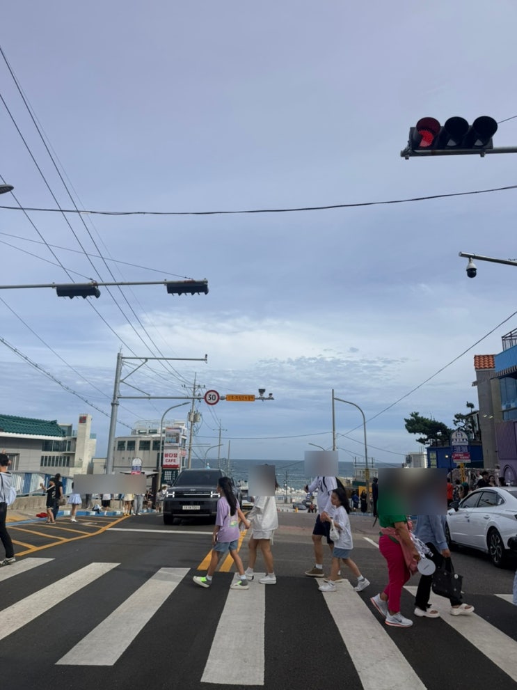 부산 해운대블루라인파크 송정정거장 주말 사람 많고 더워서 한번....