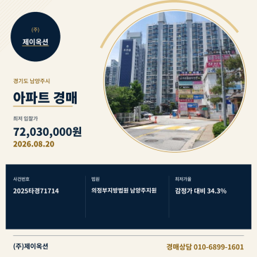 남양주화도읍아파트경매ㅣ경기도 남양주시 화도 묵현리 147-3 삼신푸른솔아파트 102동 18층1810호ㅣ2025타경71714 썸네일