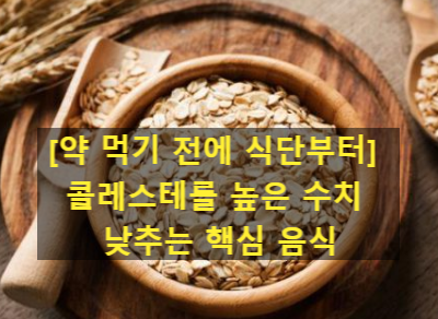 [약 먹기 전에 식단부터] 콜레스테롤 높은 수치 낮추는 핵심 음식 6가지