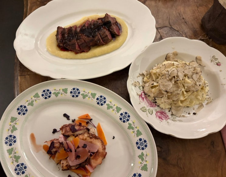 피렌체 오스테리아 파스텔라 Osteria Pastella 트러플파스타 스테이크 ....