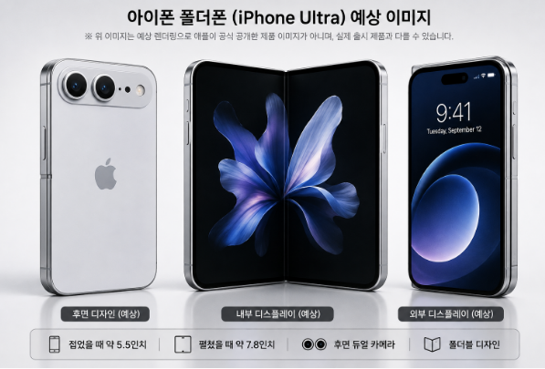 아이폰18 출시일 언제?폴더블아이폰울트라 디자인·색상까지 총정리