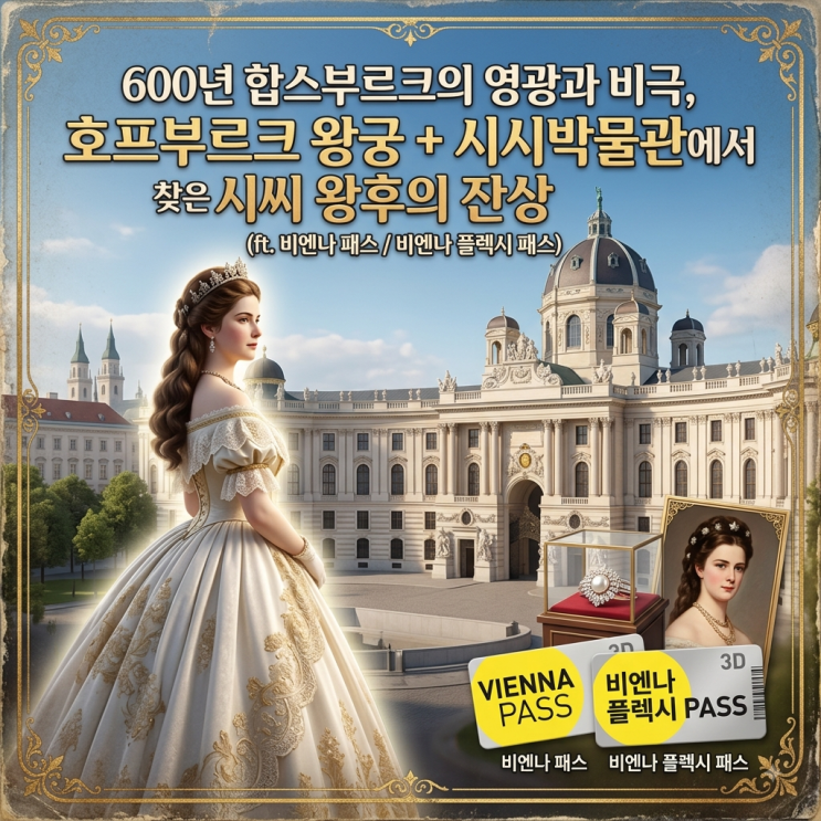 600년 합스부르크의 영광과 비극, 호프부르크 왕궁 + 시시박물관에서....