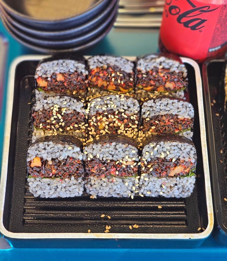 제주 함덕해수욕장 맛집 해녀김밥 본점, 물놀이 전 든든하게 먹기 ....