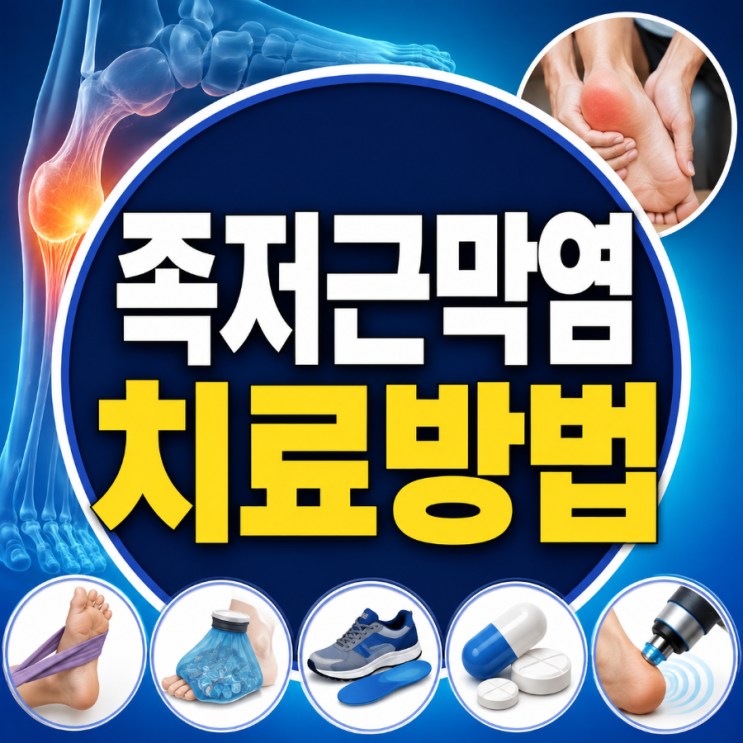 족저근막염 치료방법 8가지, 발뒤꿈치 통증 줄이는 방법