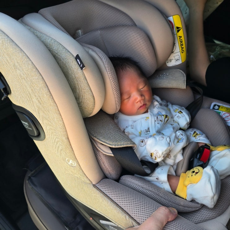 조이 아이스핀360 메쉬 시그니처 ISOFIX 설치방법 올인원 카시트 신생아 후기