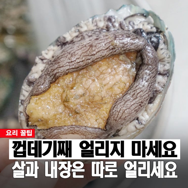 껍데기째 얼릴까, 손질해서 얼릴까? 오래가는 전복 보관방법