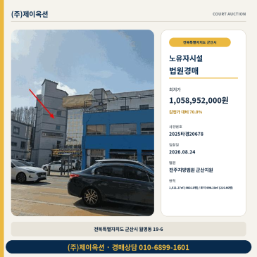 군산노유자시설경매ㅣ전북특별자치도 군산시 월명동 19-6ㅣ2025타경20678 썸네일