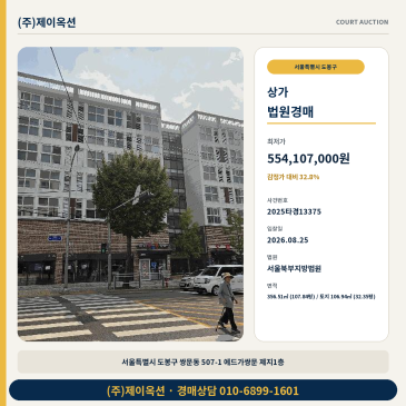 도봉구 쌍문동 근린상가 경매 에드가쌍문 지하1층 근린생활시설 2025타경13375 썸네일