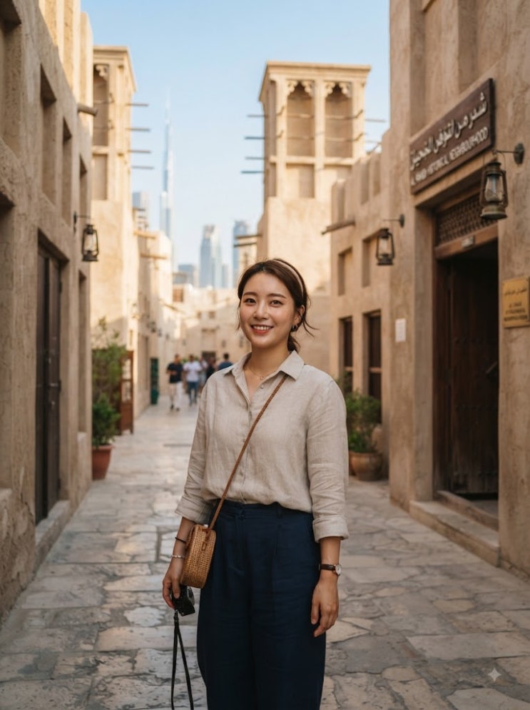 두바이 알 파히디 역사 지구, 화려한 도시 속에 남은 오래된 두바이....