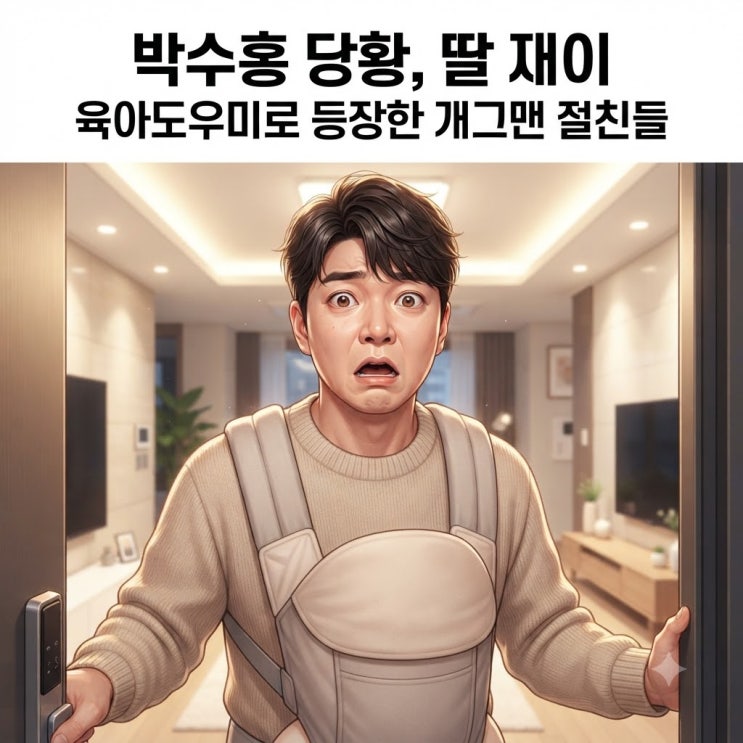 박수홍 육아도우미 | 김인석 윤성호 깜짝 등장 딸 재이 돌보는 절친....