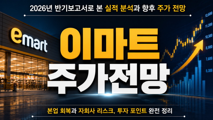 이마트 반기보고서 분석으로 본 향후 주가 전망｜본업 턴어라운드, 자회사 부담을 넘어설까