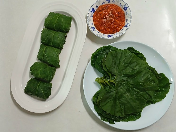 호박잎 찌는 법 호박잎 요리 손질 방법부터 찌는 시간 호박잎 쌈밥과 쌈장 만들기까지 호박....