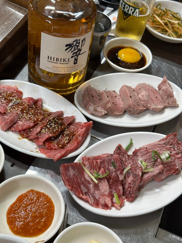[삼전동 맛집] 부일갈매기｜일본 안 가도 됩니다, 삼전역 야키니쿠 노포에서 즐긴 우설·소꼬리·그리고 분위기(feat, 히비키 ...