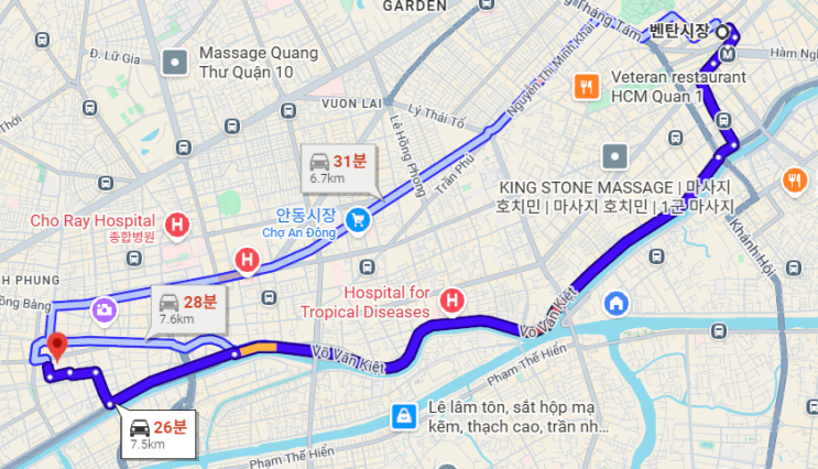 오랜 역사의 전통 시장 빈떠이(Chợ Bình Tây, Chợ Lớn)-호치민 이발....