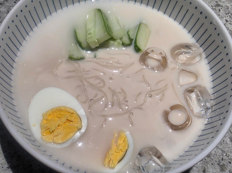 콩국수 만들기, 면 삶지 않고 집에서 간단하게 만드는 레시피