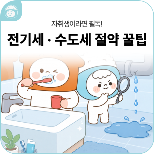 자취생이라면 꼭 알아야 할 전기세 · 수도세 절약 꿀팁!