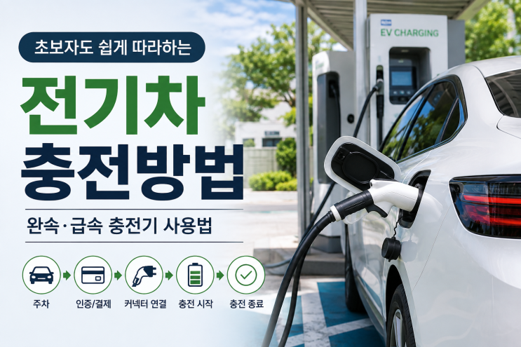 전기차 충전 방법 총정리｜완속·급속 충전기 사용법 초보자 가이드