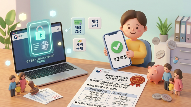 2026 홈택스 소득금액증명원 발급 및 재산 산정 방법 총정리