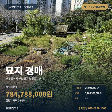 부산묘지경매ㅣ부산광역시 부산진구 당감동 786-61ㅣ2024타경5317 썸네일
