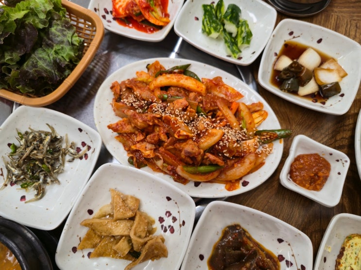 포항 문덕 제육볶음 한식맛집 : 산초록식당 : 네이버 블로그