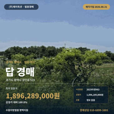 평택장안동토지경매ㅣ경기도 평택시 장안동 515ㅣ2025타경902 썸네일