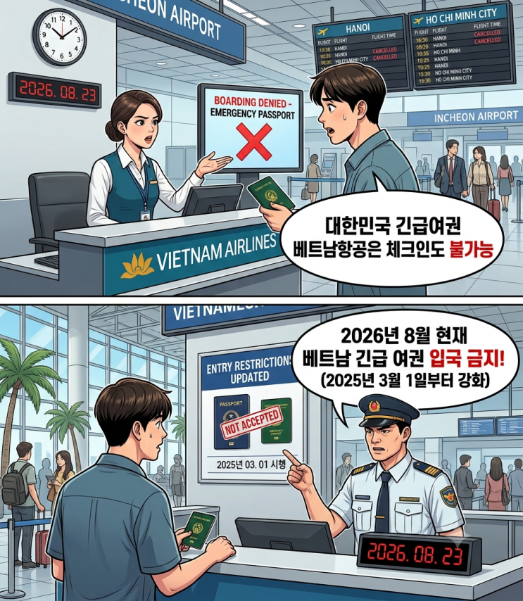 베트남 항공 긴급 여권 탑승 불가: 그 이유 & 100% 입국 보장받는 방법 대표 이미지