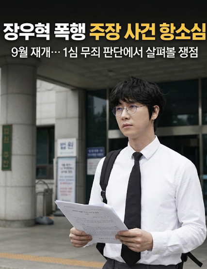 장우혁 폭행 주장 사건 항소심 9월 재개…1심 무죄 판단에서 살펴볼 ....