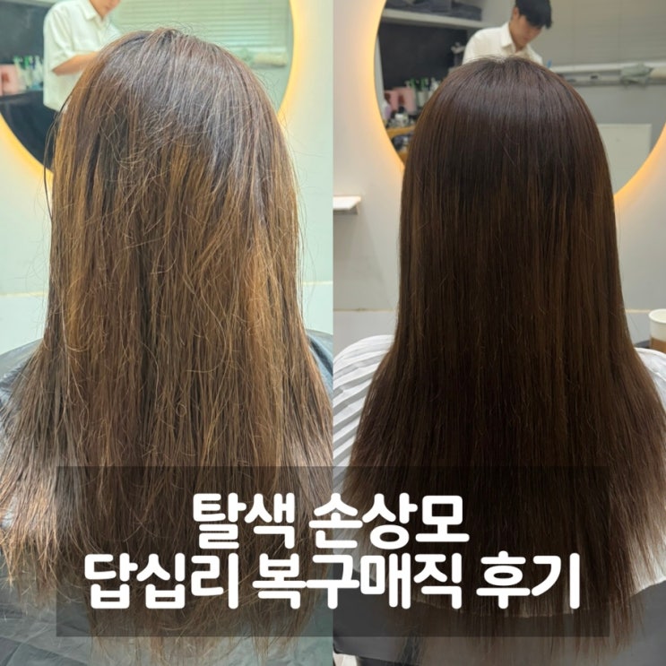 탈색으로 상한 머리 복구매직 샵지누헤어 답십리 미용실 추천 첫방문40퍼할인!!!! : 네이버 블로그