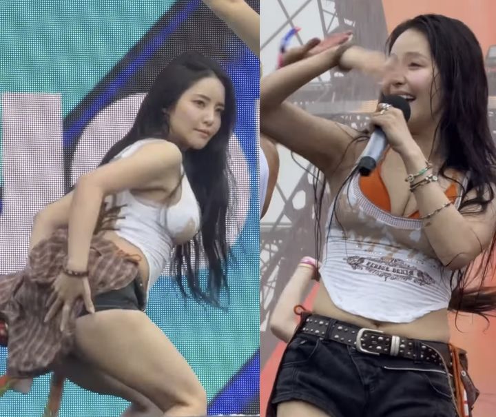 남유정, ‘롤린’ 없이 오른 첫 워터밤…혼자서도 꽉 채웠다
