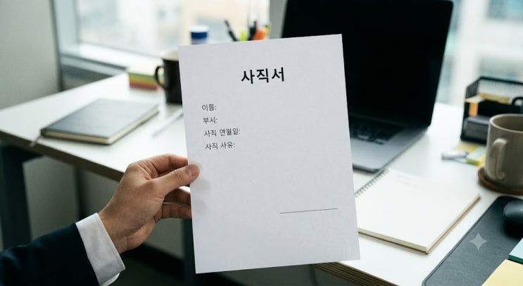 [업무노하우] 사직서 양식 이거 쓰세요! 작성방법·퇴사일·제출방법까지 한눈에 정리