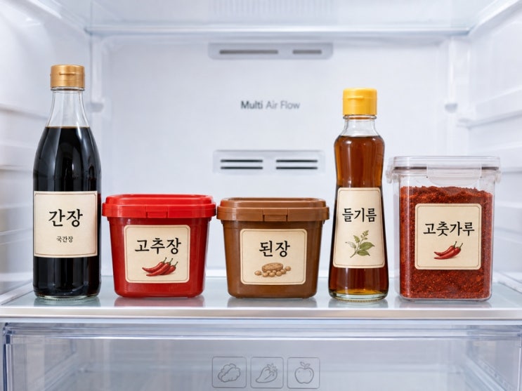 조미료 보관법 총정리｜냉장보관 vs 상온보관 한눈에 보기