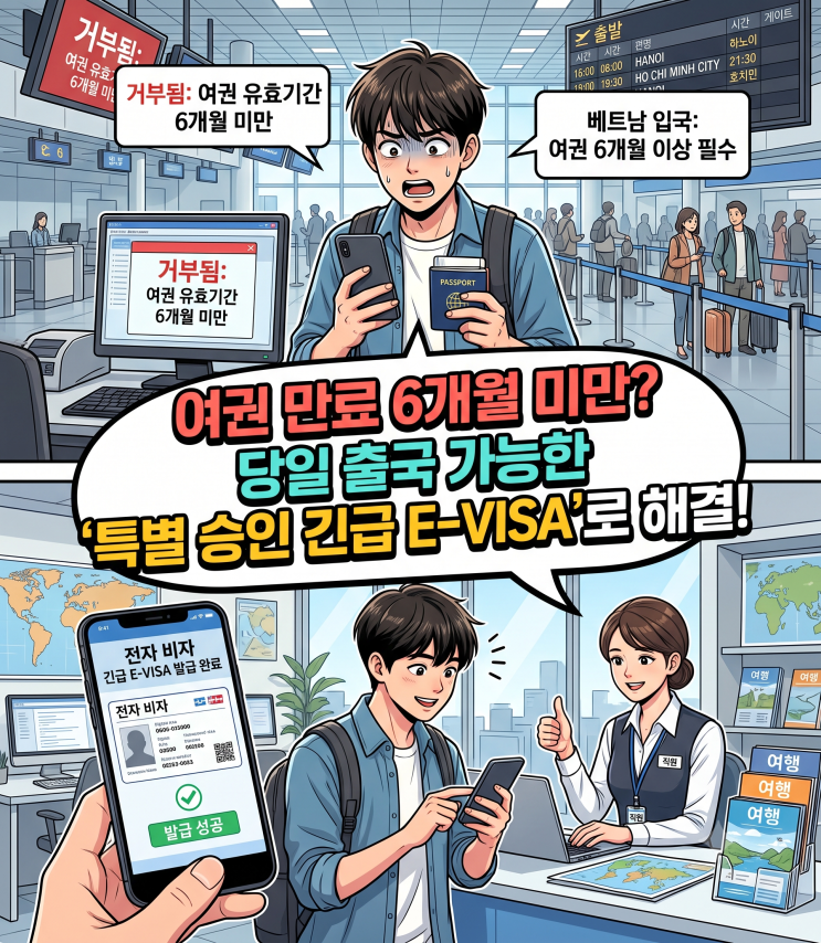 베트남 여권 유효기간 부족했지만 입국 완료한 수많은 찐 후기 모음 대표 이미지