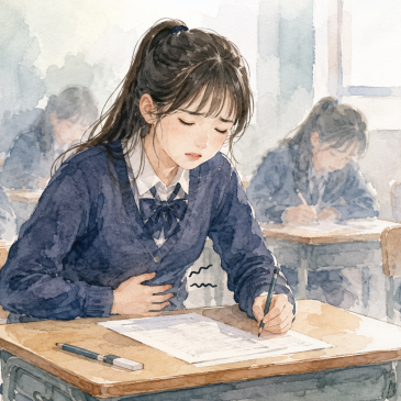 시험 때만 되면 배에 가스가 차서 숨쉬기 힘든 우리 아이
