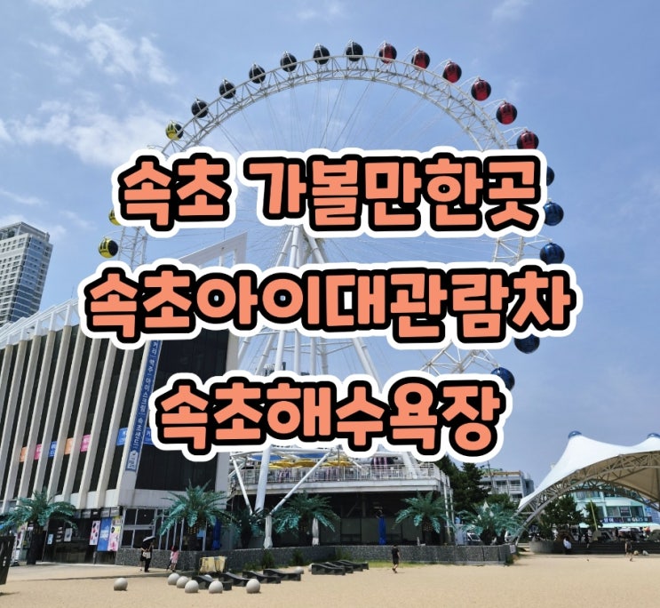 속초 가볼만한곳 속초아이 대관람차 속초해수욕장