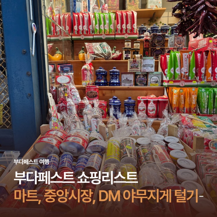부다페스트 쇼핑리스트, 헝가리 기념품 마트·DM·중앙시장 추천템 ....