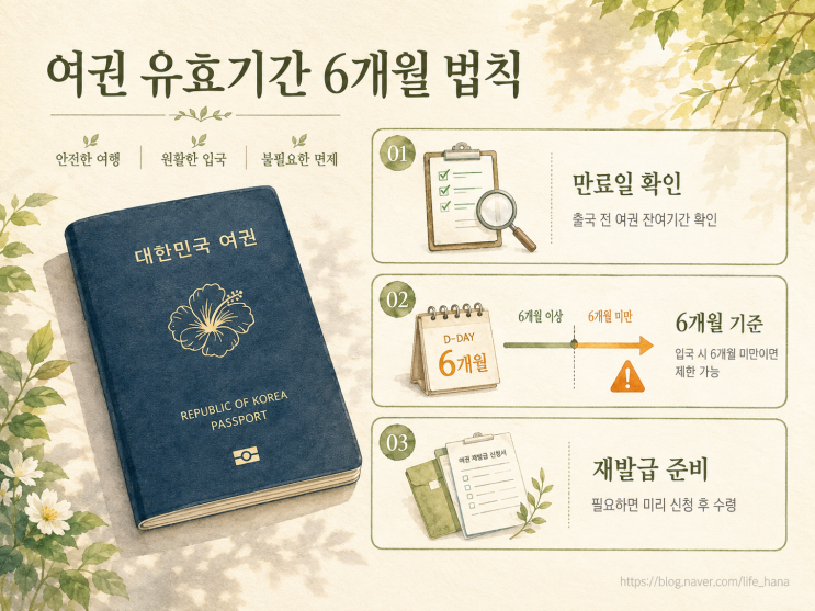 [유효기간 6개월] "출국 직전 당황 금지!" 여권갱신 방법 - 온라인 신청부터 수수료, 사진 규정....