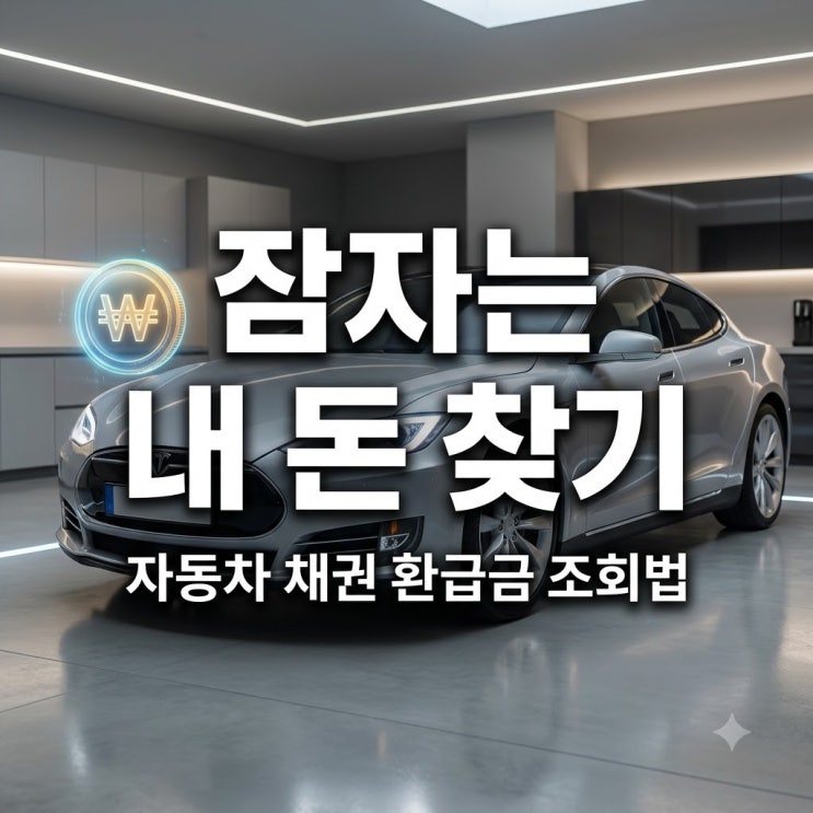 잠자고 있는 내 돈 자동차 채권 환급금 조회 및 신청 방법 정리