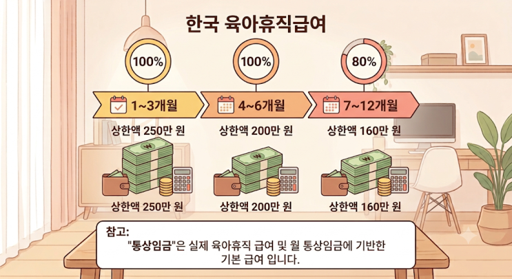 육아휴직급여 신청방법, 실수령액 계산법, 월급별로 얼마 받을까?