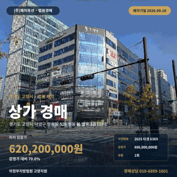 고양 덕양구 향동동 상가경매, 초등학교 인근 1층 근린생활시설 2025타경6369 썸네일