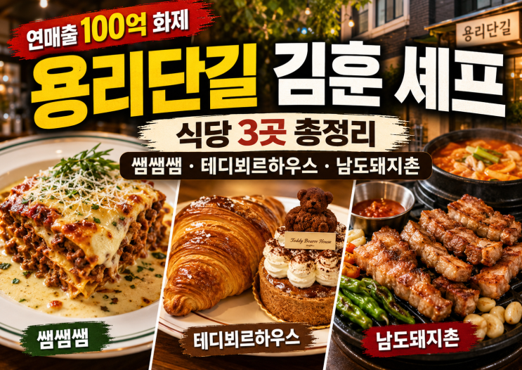 8월 30일 KBS2 사장님 귀는 당나귀 귀 김훈 셰프 식당 어디? 용리단길 ....
