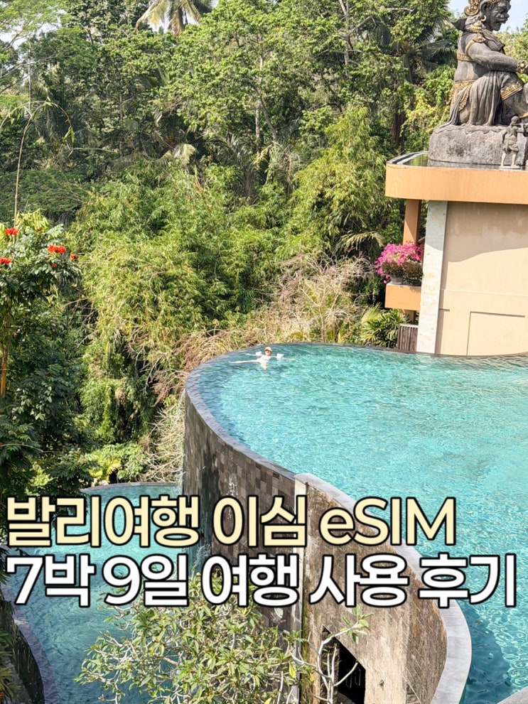 인도네시아 발리여행 eSIM이심추천 로밍도깨비 7박 9일 사용후기 할인방법 8월발리날씨