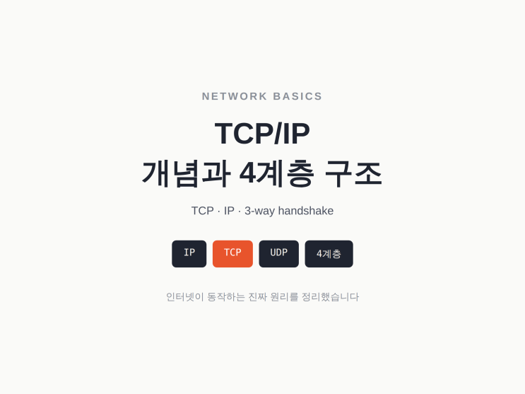 TCP/IP란? 개념과 4계층 구조 쉽게 정리 : 네이버 블로그