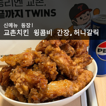교촌치킨신메뉴 교촌치킨 윙콤비와 교촌 허니콤보는 뭐가 다를까? 신메뉴 시식후기