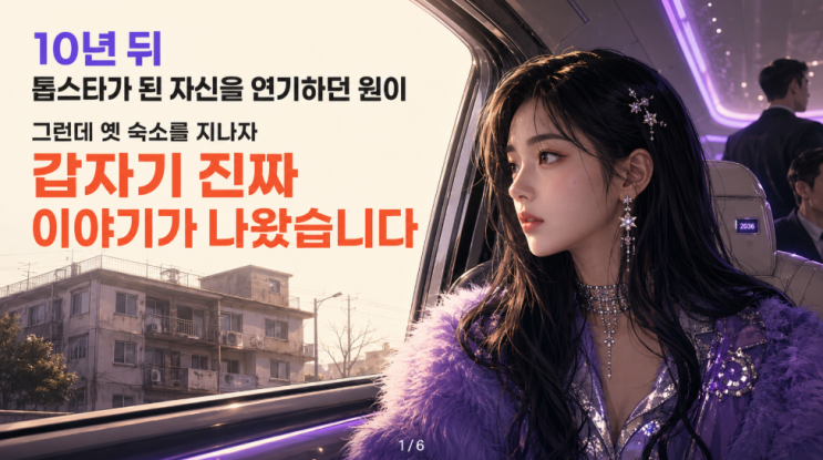 2036년 톱스타를 연기하던 리센느 원이…첫 숙소를 지나자 나온 ‘망....